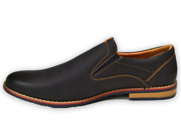 Herren Gr.40-45 Business Slipper Leder-Optik Schuhe Bootsschuhe NEU Halb 2601x