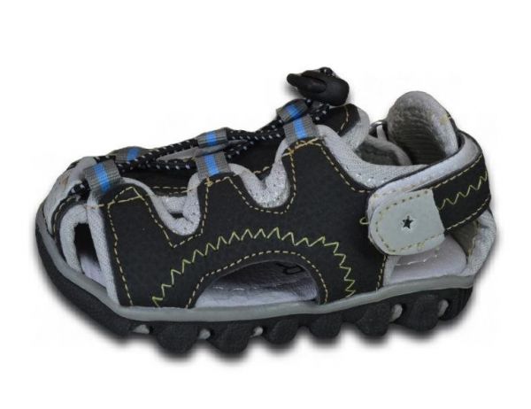 Jungen Sandalen NEU Leder-Optik Outdoor Sandalette Trekking 2400