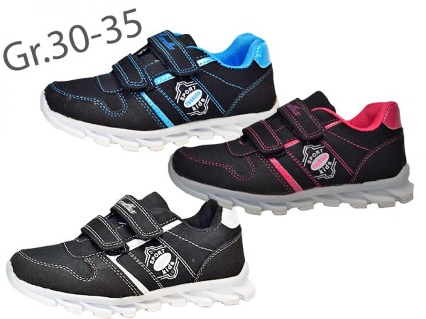 Sneaker Gr.30-35 Klett Turnschuhe Freizeitschuhe Schuhe Sport Low Top Halb 2079