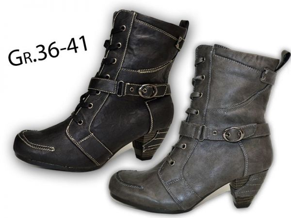 Gefütterte Damen Stiefeletten Boots Stiefel Winterschuhe Neu GR 36-41 