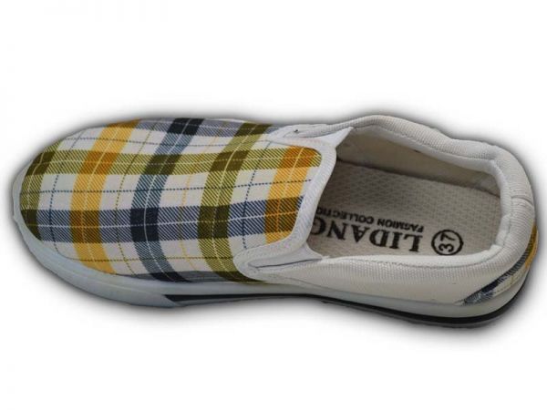 Damen Slip On Canvas Textil Schuhe Slipper Sneaker Turnschuhe Gr.36-41 2501